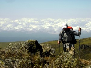 Justin Lichter hiking across African wildnerness...alone! Call him naive, call him what you will. But call him Trauma...