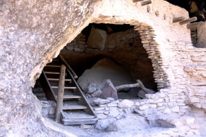 An entryway into cooking and living quarters of the Gila Cliff Dwellings.