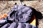 Yampa's pillow pocket works with a backpack cushion, down jacket, moss!