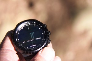 Whether on or off your wrist, keep the Core level for compass accuracy.