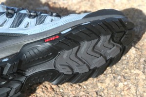 The boot's Contagrip® outsole provided sturdy support with plenty of traction, giving us plenty of confidence in steep rocky terrain.