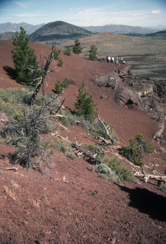 A view of Echo Crater in Craters Of The Moon NP