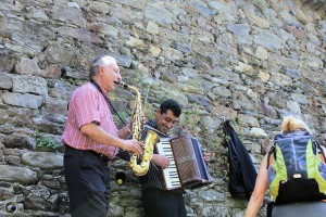 Music serenade awaits weary hikers