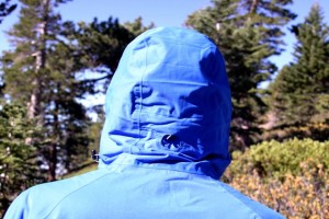 Hyper Jacket hood is roomy and adjustable front and back.