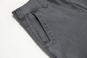 The right pant leg has a deep, double pocket